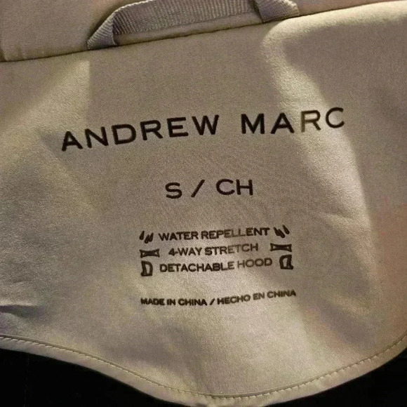 Andrew Marc Women's Water-Repellent Jacket with Detachable Hood - Picture 3 of 6